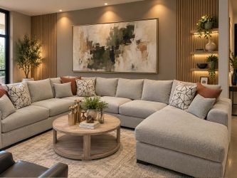  4-pc Customizable Oversized Sectional....PROUDLY MADE IN USA