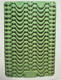 Double Camping Sleeping Pad: Extra Thickness 4-Inch Inflatable Sleeping Mat with Built-in Pillow Pump. Compact, Ultralight, and Waterproof Camping Air