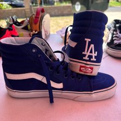 MLB dodgers vans blue