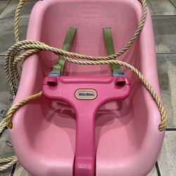 Little Tikes 2-in-1 Snug n Secure Toddler/Bucket Swing - Pink