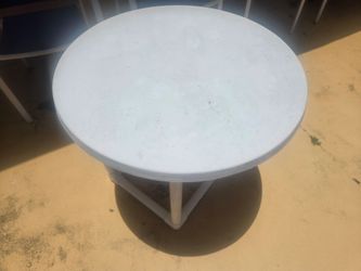 2 Heavy Duty PVC Style Outdoor Tables Selling Individually $40 Each or make offer