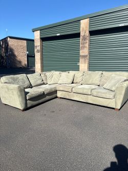 Bauhaus Sage Green Sectional Sofa