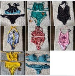 NWT Venice Rani Swim Suits. One piece and bikinis. Small, medium, large. 100 bathing suits for $250.