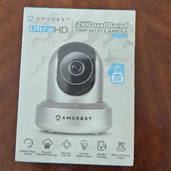 2  Amcrest 2 K Ultra HD Wi-Fi Cameras 