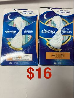 Always Pads Set Size 4