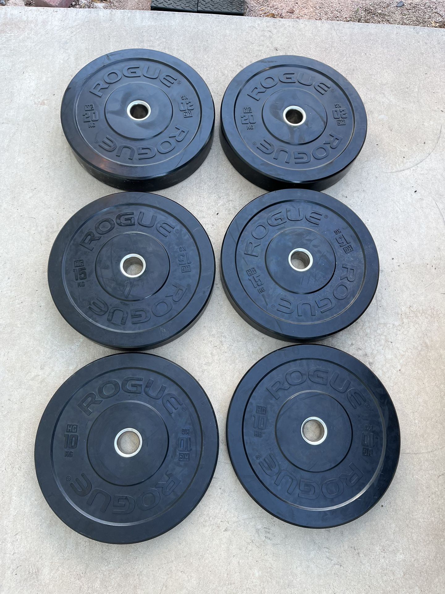 Rogue Hg 2.0 90kg Olympic Bumper Plate Set 