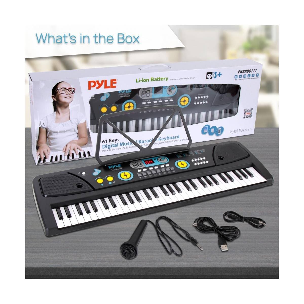 Pyle digital music karaoke keyboard