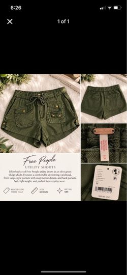 Free People Utility Shorts – Size Medium