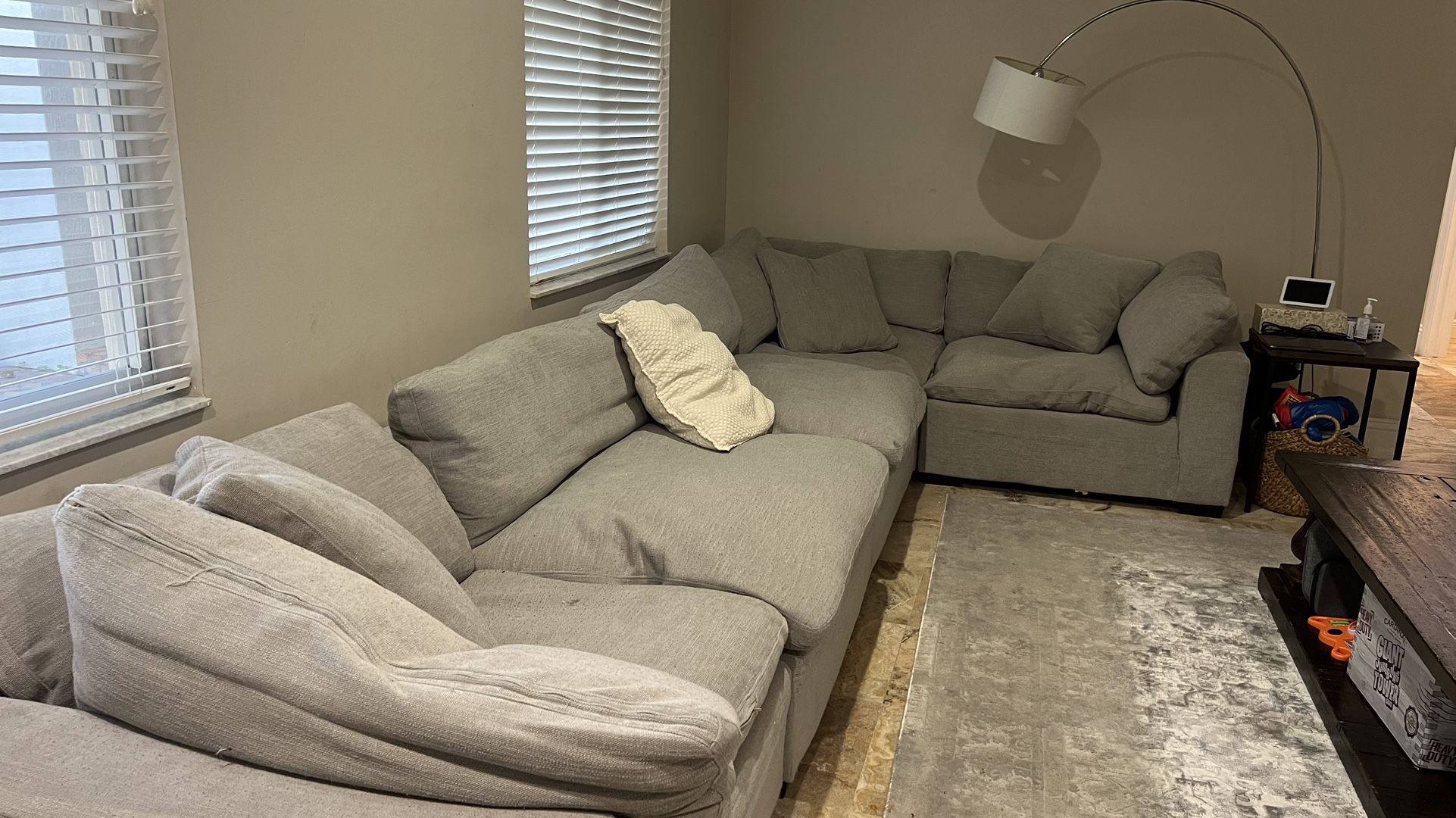 Used Grey Sectional Sofa 