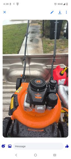 Push lawn mower works great for 120