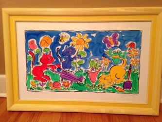 Sally Huss print signed. Great condition! Beautiful gift for Christmas