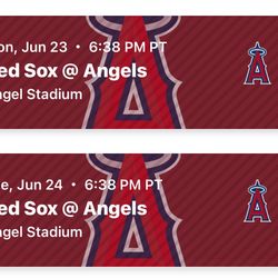 RED SOX VS ANGELS 06/24
