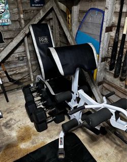Marcy Pro Adjustable Weight Bench with Preacher Curl & Leg Developer