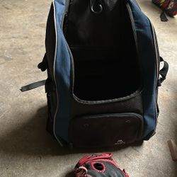 Baseball Bag and Glove