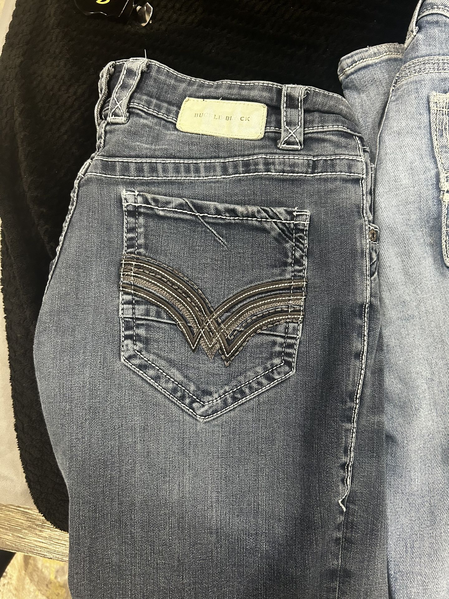 Buckle Black Jeans
