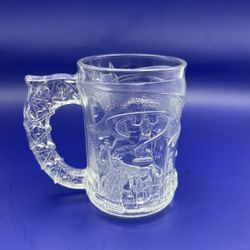 1995 McDonald's Batman Forever THE RIDDLER Collectors Glass 4” Cup Mug DC Comics