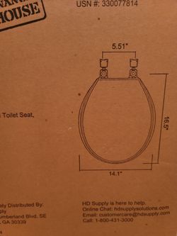 New Toilet Seat