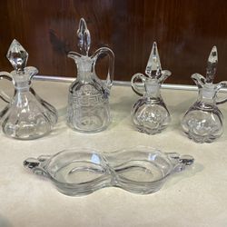 Glass Cruet Set