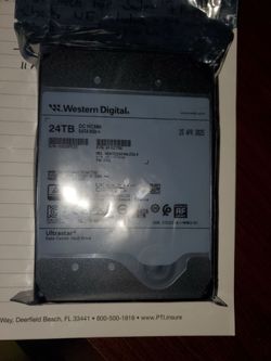 NEW Sealed WD Ultrastar 24TB Enterprise SATA Hard Drive HC580