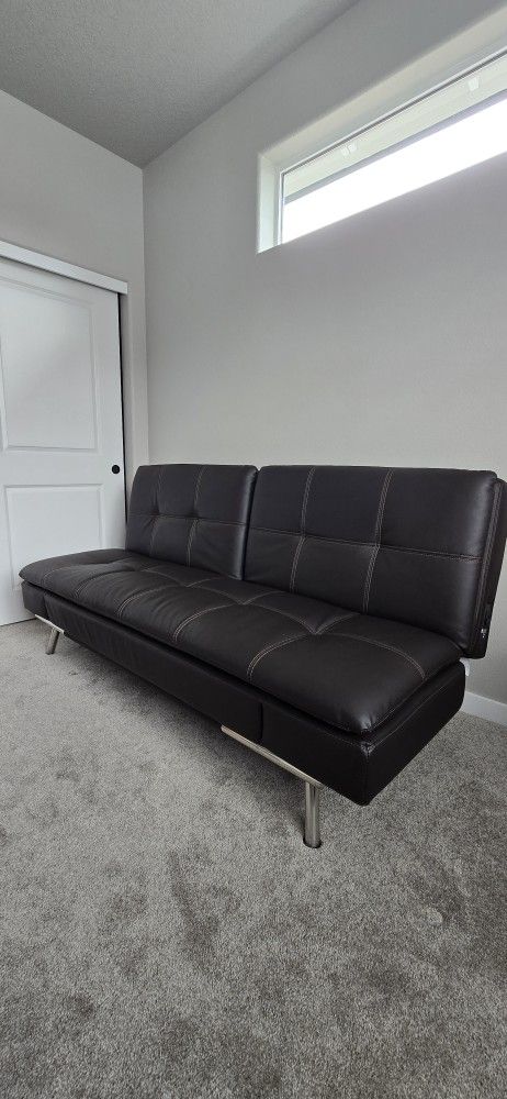 Leather Sofa Bed - Great Condition
