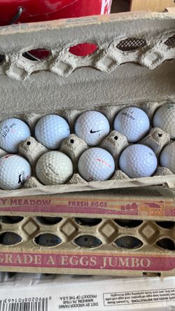 Slightly used golf balls, all namebrand