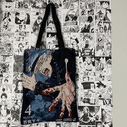 Gojo Jujutsu Kaisen Manga Cover Anime Tapestry Tote Bag