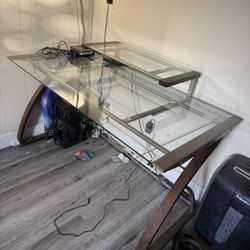 Glass Desk 