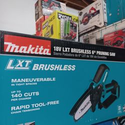 Makita 18V LXT Brushless 6" Pruning Saw. Tool Only 