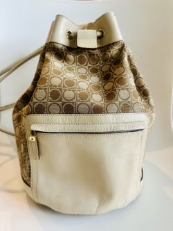 SALVATORE FERRAGAMO MONOGRAM  BACKPACK Made In Italy #AG -213344