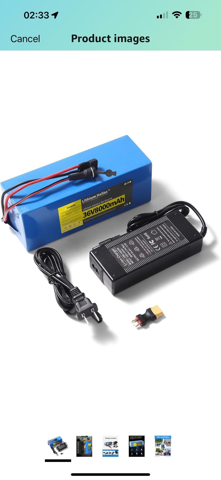36V 8Ah Ebike Battery, 36V Electric Bike Replacement Battery with 2A Fast Charger, XT60 Connector, 20A BMS (US Stock)
