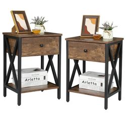 Set of 2 End Table 