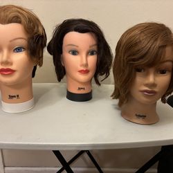 Maniquí de cabezas de peluquería