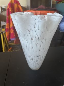 White Glass Vase
