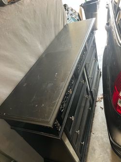 Dresser with mirror