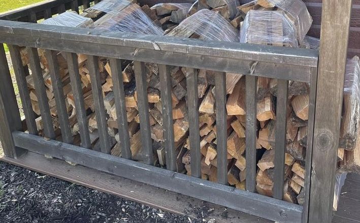 Cherry firewood bundles