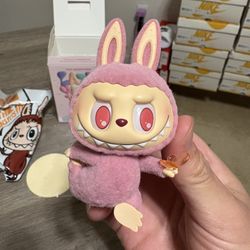 100% Authentic POP MART The Monsters Labubu Lazy Yoga Series Confident Pink