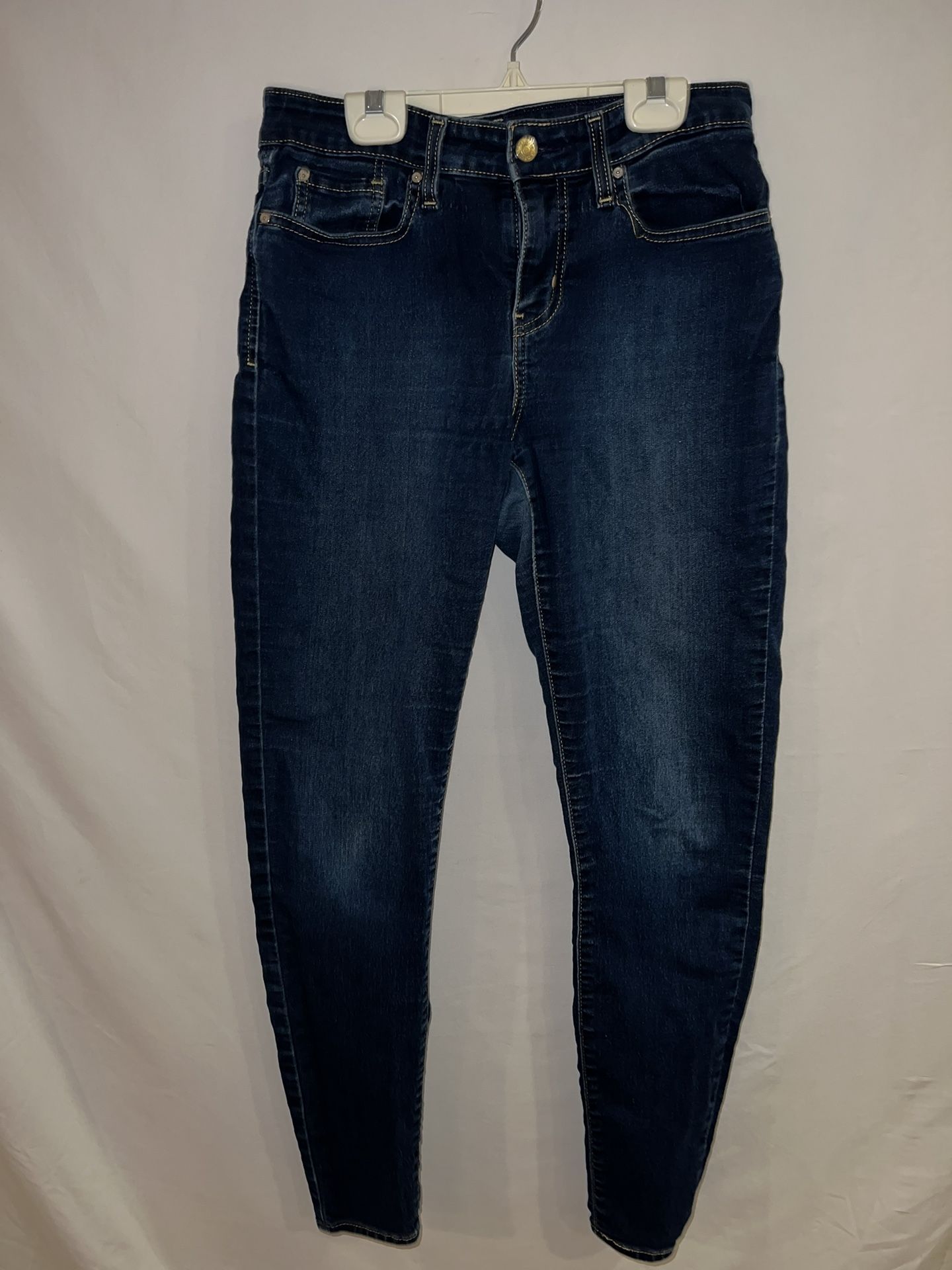 Ladies Womens sz 6 28 Levi’s Levi Strauss Gold Mid-Rise Skinny dark denim jeans
