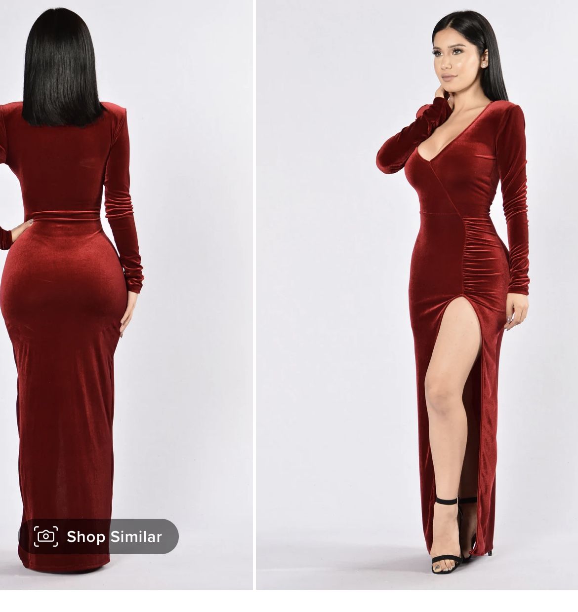 Fashion Nova Red Velvet dress for Sale in Los Angeles, CA OfferUp