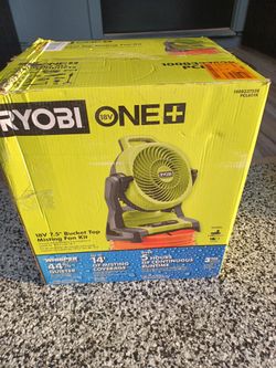 MISTING FAN RYOBI 18V BATTERY AND CHARGER INCLUDED