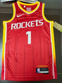 Men's S-2XL Houston Rockets Amen Thompson Nike  Association Swingman Red Jersey