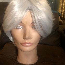 White -platinum Hair Wig / Peluca de cabello Blanco - platino 