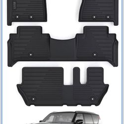 Nissan Armada And QX80 All Weather Floor Mats Custom Fit 