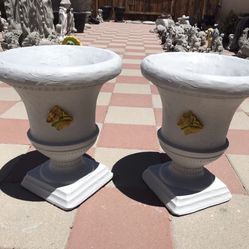 New Flower Pots Made Out Of Cement Size 18 inches tall 