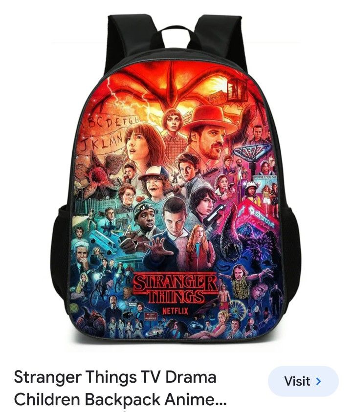Stranger Things Children sized BackPack