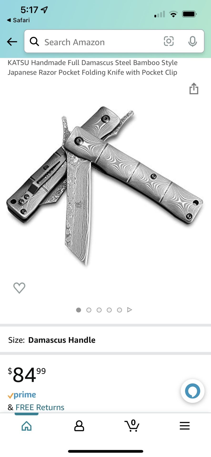 Katsu Damascus Steel