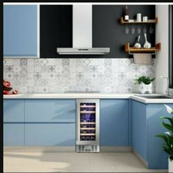 Antarctic Star 15" Wine Cooler Under Counter Beverage Refrigerator Beer Mini Fridge 28 Bottles Dual Zone