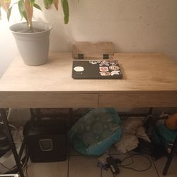 Tan Charging Desk