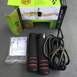 Golds Gym 3 in 1 CrossFit Weighted Jump Rope