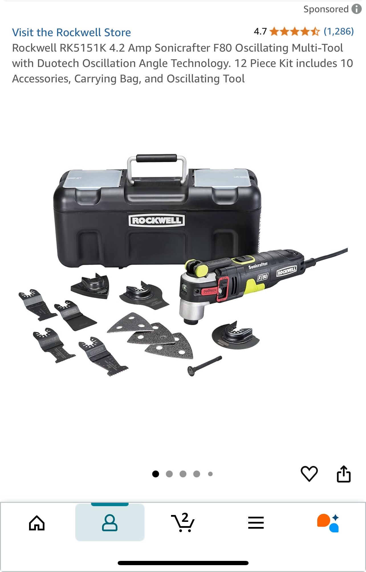 Rockwell  Oscillating Tool F80