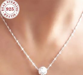 Sterling Silver Sphere Pendant